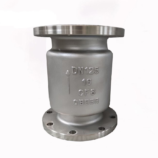 Vertical flange check valve