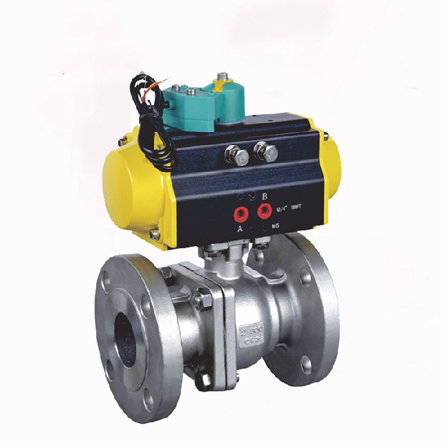 Flange pneumatic ball valve